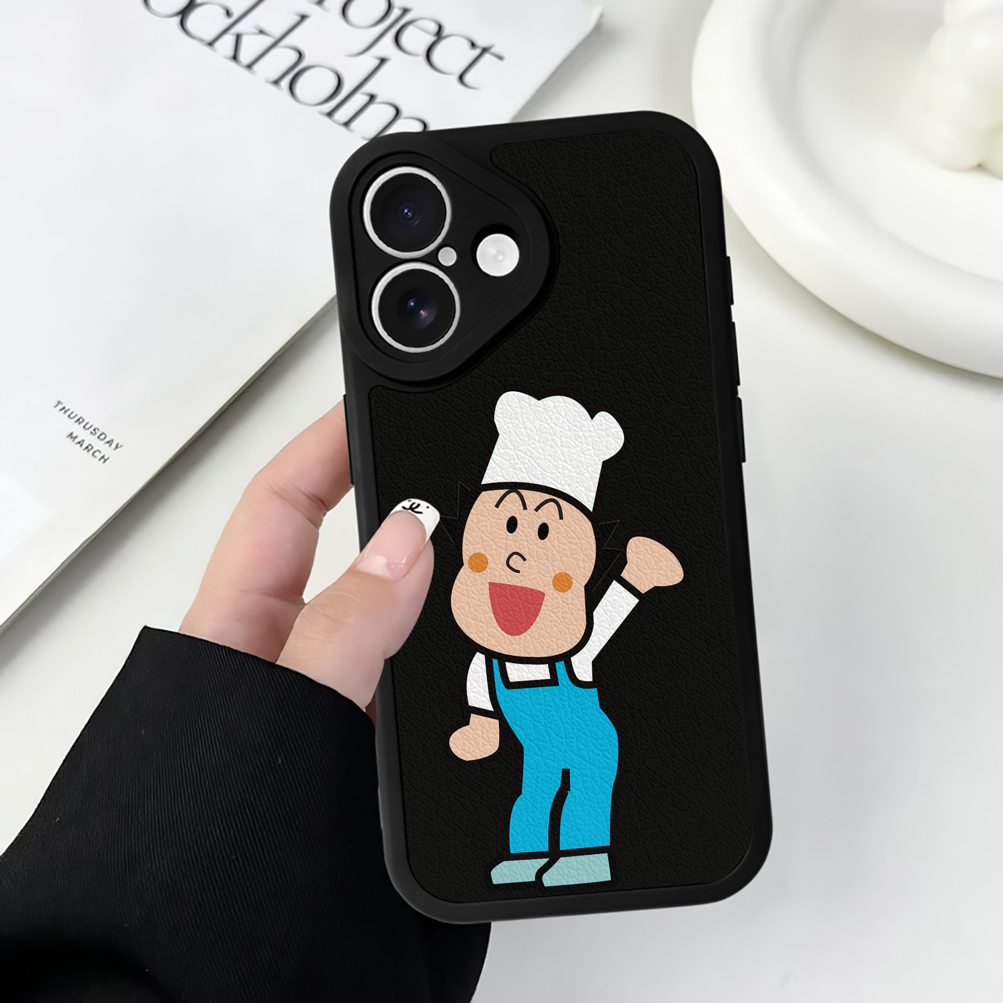 （画像用） アンパンマン Anpanman 【iPhone 16シリーズ対応】シリコンスマホケース（レザー調） 材質：シリコン